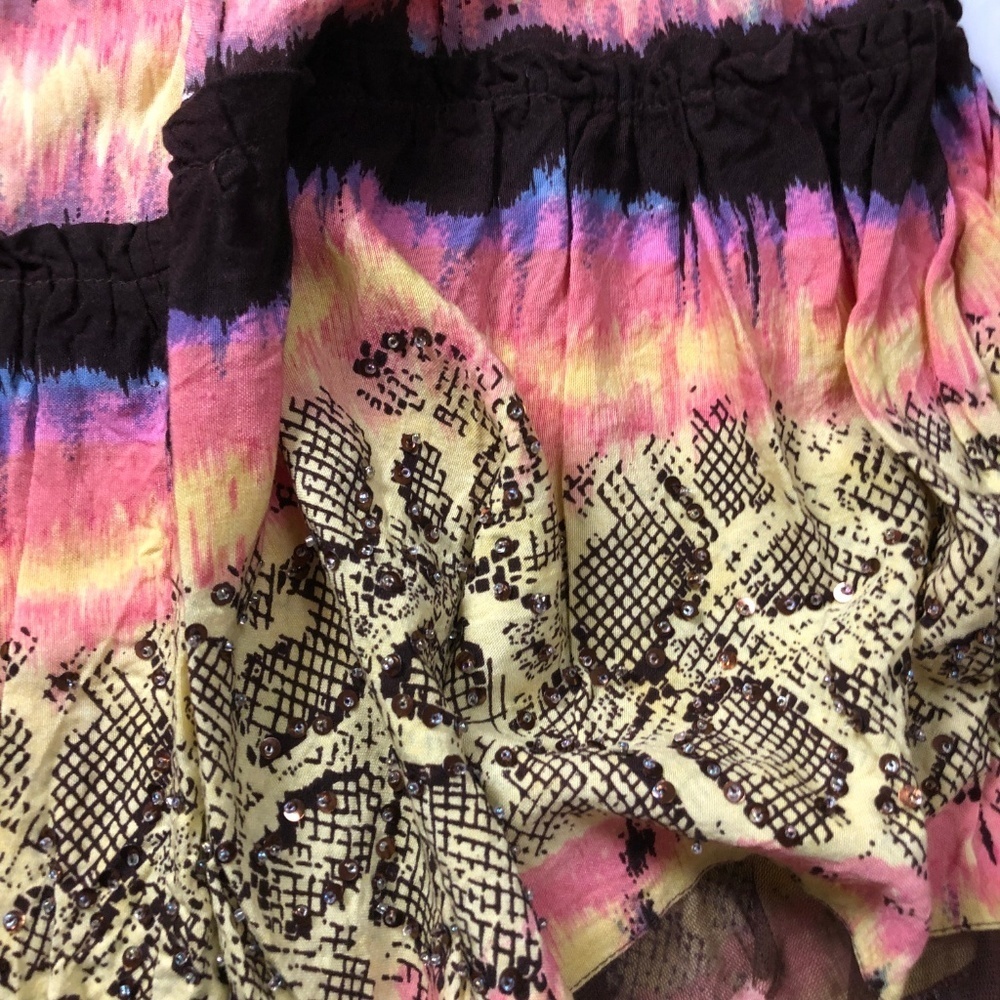 Alberto Makali Broomstick Skirt Boho Animal Print - image 7